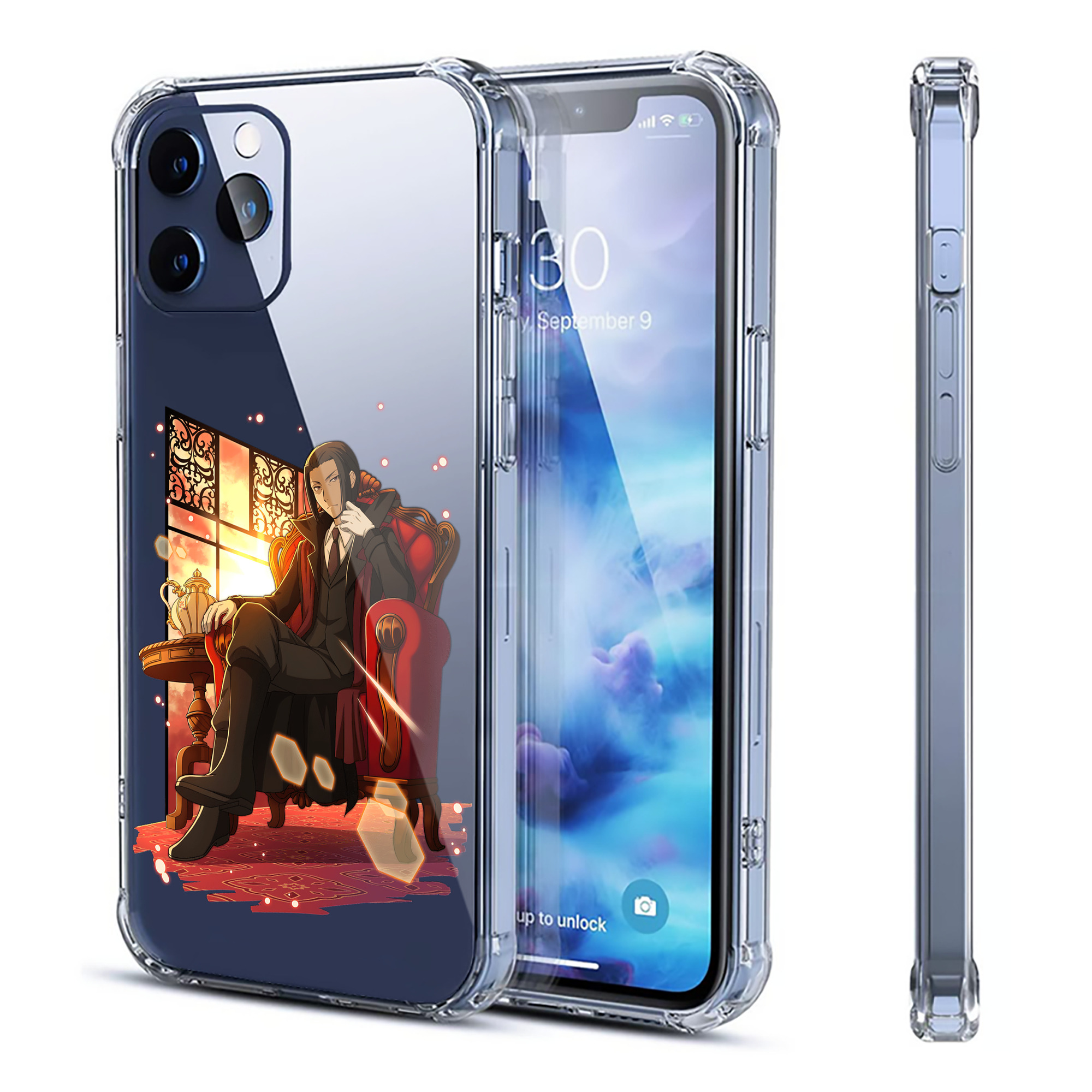 （画像用） 文豪ストレイドッグス Bungo Stray Dogs 【iPhone 12シリーズ対応】透明スマホケース（クリアソフトケース）